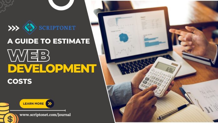website development cost estimation