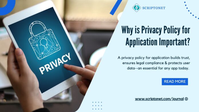 privacy policy for application