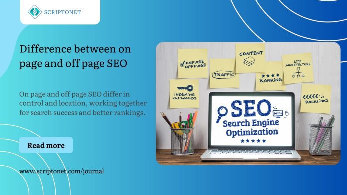 on page and off page SEO