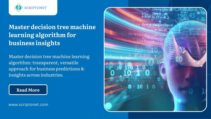 decision tree machine learning algorithm