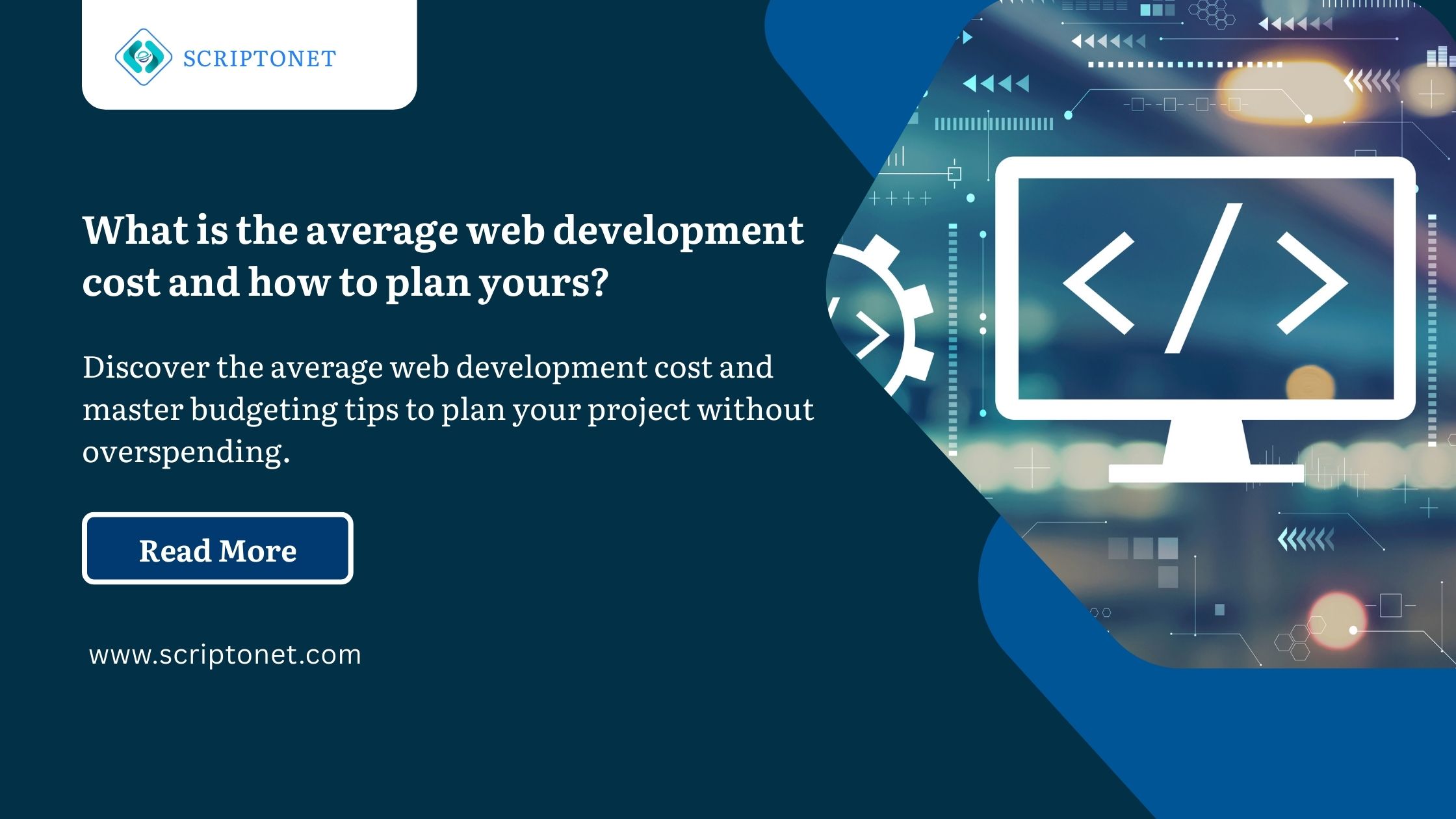 average web development cost